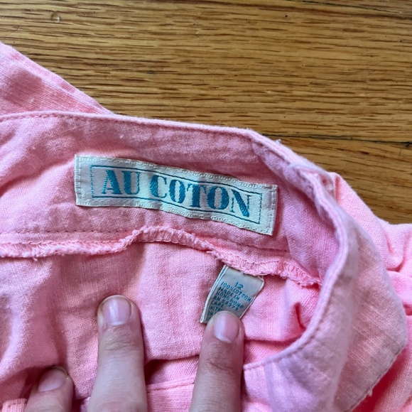 Vintage 80s/90s Au Coton High Waisted Pastel Shorts sz Small - Picture 5 of 8